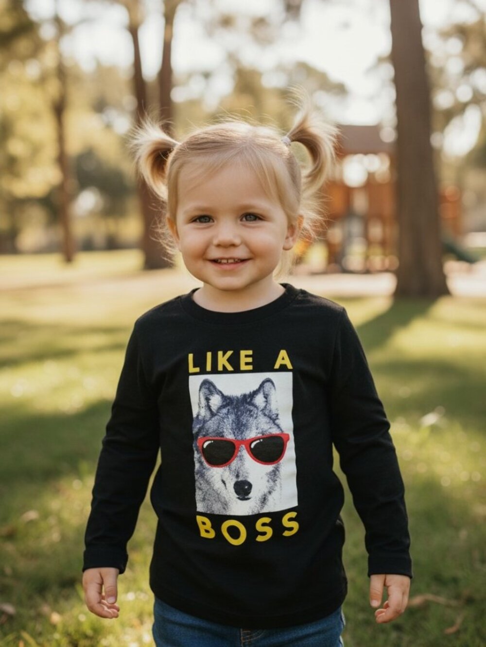 Crazy 8 Boys Black & White Long Sleeve Graphic Top Size 2T Toddler Cotton Tee